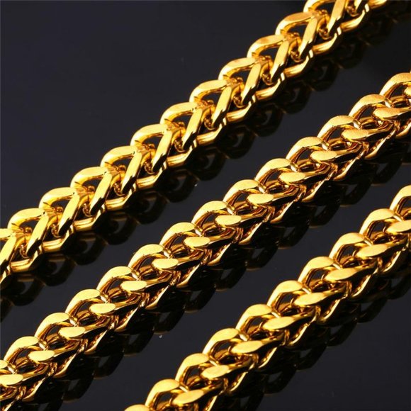 18k Gold Plated Big Chunky Chain Bracelet - Picture 6 of 8